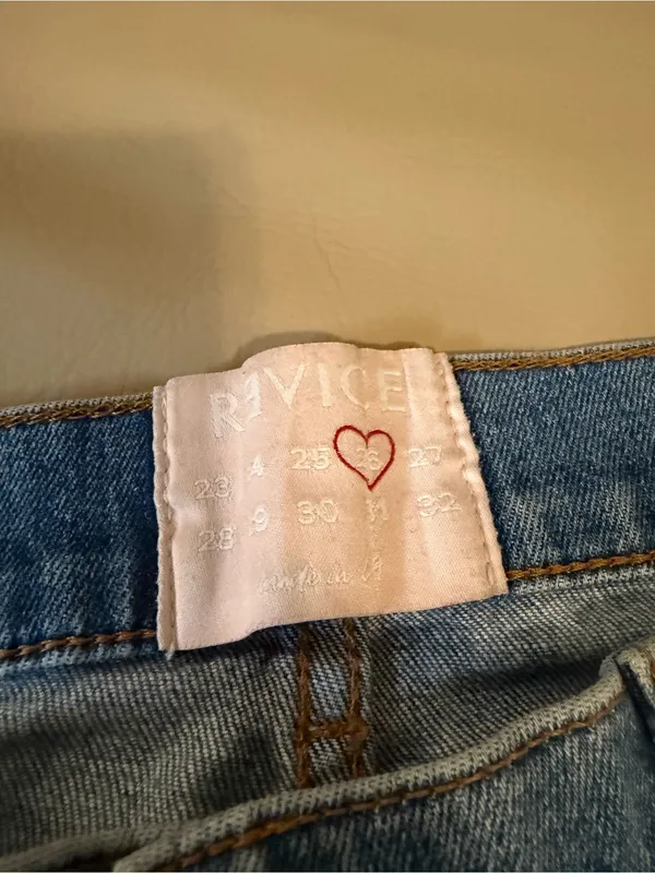 REVICE High-Rise Distressed Blue Women's Jeans - Image 3