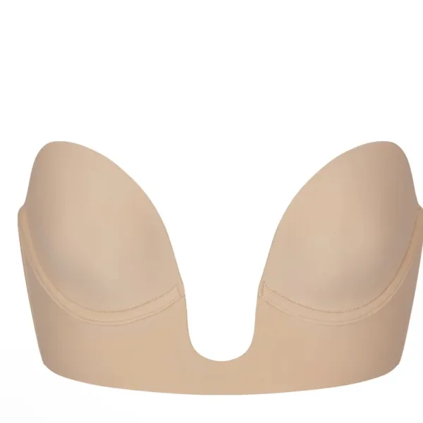 Nwt Skims Shapewear Deep Plunge Strapless Bra Clay S - Image 4
