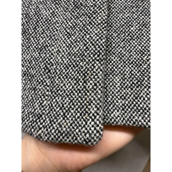 J‎ Crew Blazer Womens Sz 12 Gray Hidden Button Jacket Wool Stretch Preppy - Image 5
