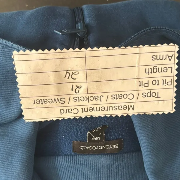 Beyond Yoga Pullover Qzip‎ Teal Small - Image 7