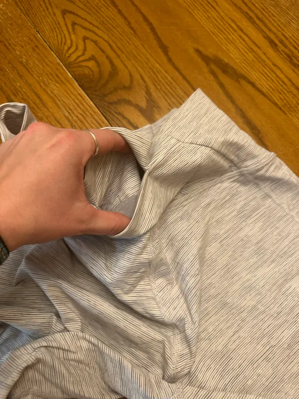 Lululemon White And Gray Mesh Leggings - Image 6