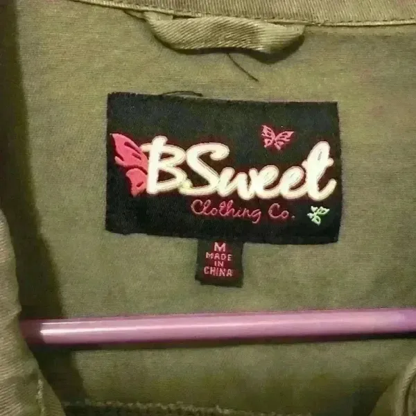 B Sweet green‎ jacket size Medium Green - Image 3