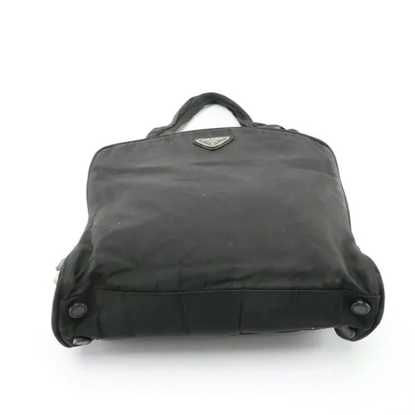 Prada Black Nylon Tessuto Shoulder Bag With Lock & Key - Image 8