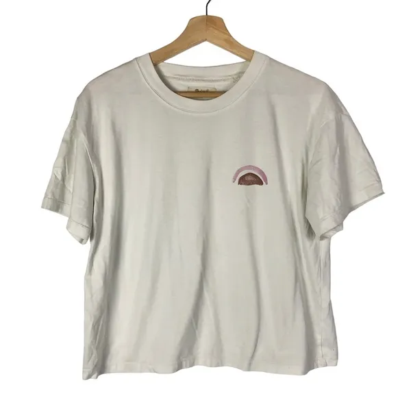Madewell X‎ Ohkii Studio White Easy Crop Short Sleeve Tee M - Image 3
