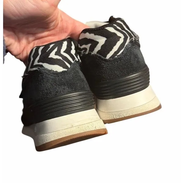 New Balance Shoes Mens 7.5 Women’s Classic Suede Running Sneakers WL574XB2 Black - Image 2
