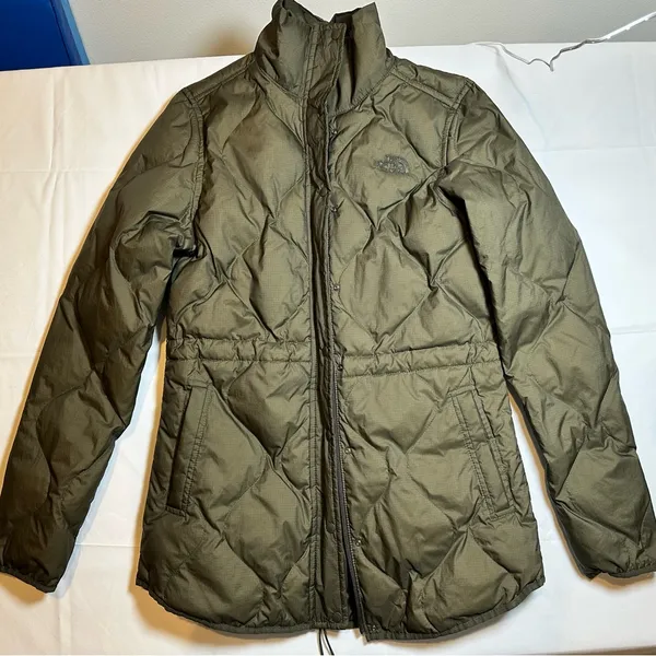 THE NORTH FACE Olive Quilted Down Jacket - Image 4