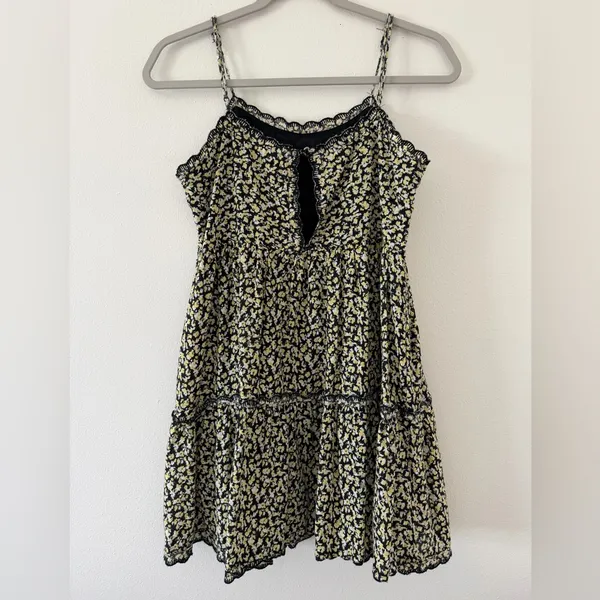Urban Outfitters Hanna Scallop Whimsigoth Ditsy Grunge Floral Mini Dress small - Image 8