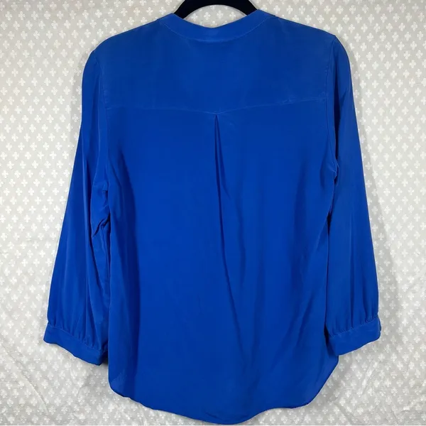 Amanda Uprichard Blue‎ Silk Top - Image 5