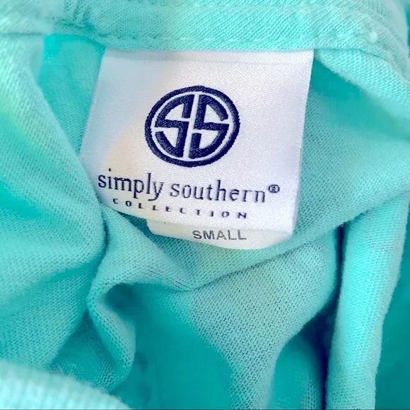 Simply Southern Long Sleeve‎ Blue Shirt Size Small - Image 5