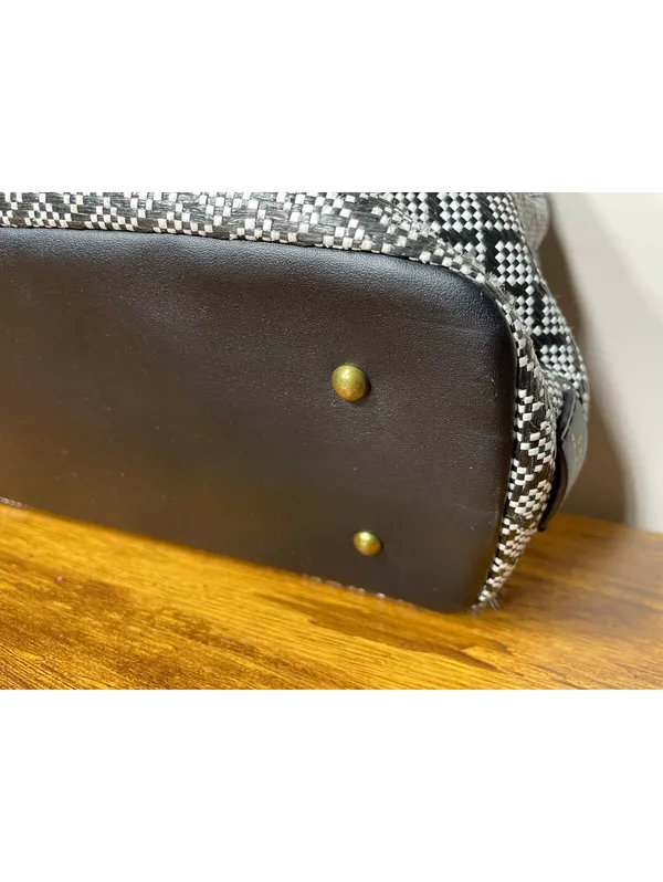 Lauren Ralph Lauren Millbrook Market Tote Geometric Preppy - Image 9