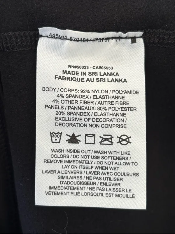 Women's Nike Pro Warm Long sleeve mockneck black/silver reflective top size M - Image 10