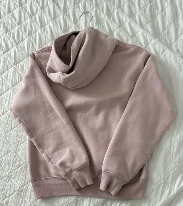 Aritzia Perfect TNA Cozy Fleece Hoodie Dusty Pink - Image 3
