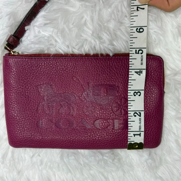 COACH Corner Zip Wristlet With Horse And Carriage - Image 9