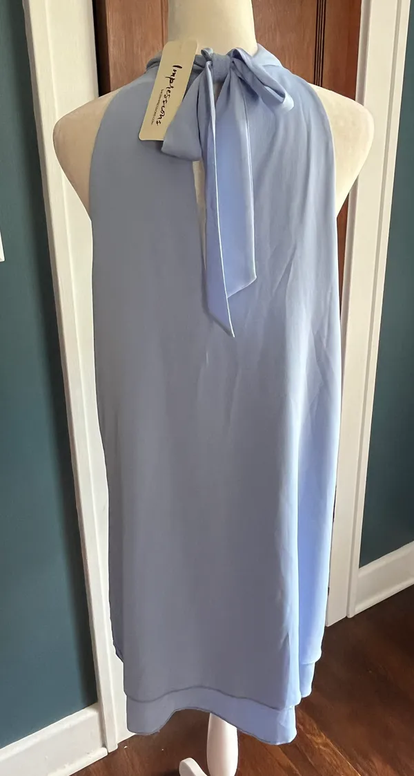 NWT Sleeveless Shift Blue Size L - Image 3