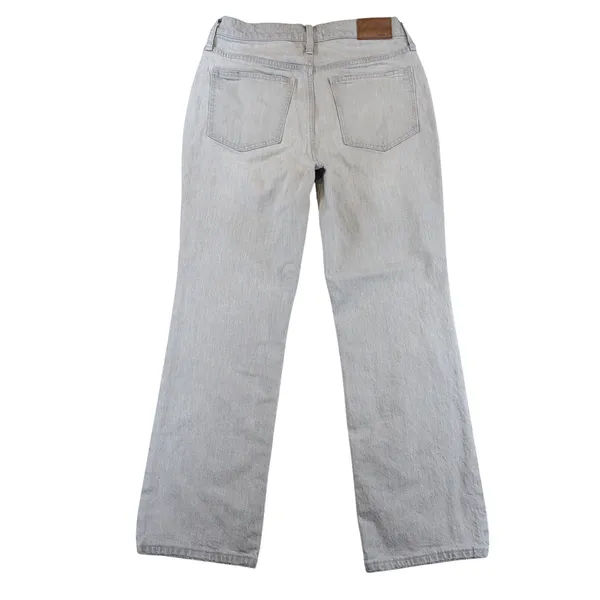 Madewell Slim Demi-Boot High Rise‎ Gray Jeans MC513 Womens 28 Raw Hem Stretch - Image 2