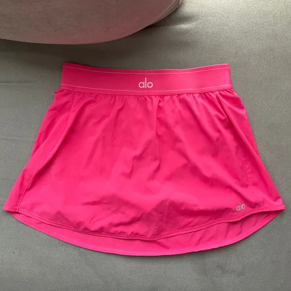 Alo Yoga Match Point Tennis Skirt Pink Fuchsia M - Image 2