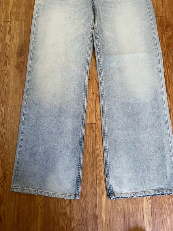 Zara high waisted super wide light blue jeans nwt - Image 5