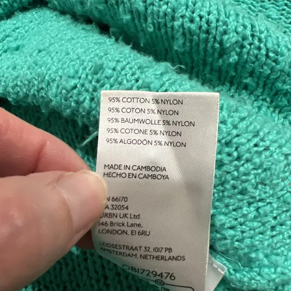 Anthropologie Pilcro Women's Medium Green Oversized‎ Textured Slouchy Sweater - Image 8