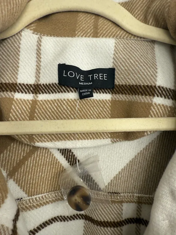 Love Tree Long flannel jacket - Image 3