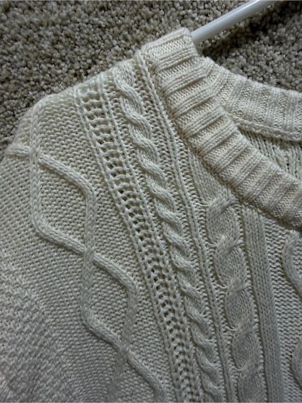 NWT fisherman grandpa sweater knit cotton blend minimalist preppy gift XXL - Image 2