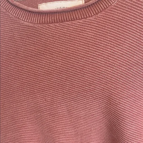 Cozy Blush Ribbed Grunge Pullover Pink Size XXL - Image 8