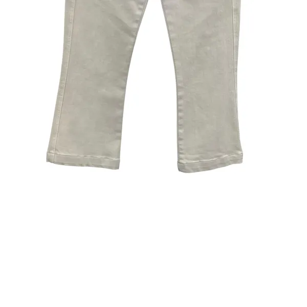 Veronica‎ Beard Carson Jeans Ankle Flare High Rise Ecru Ivory Size 26 US 2 - Image 8