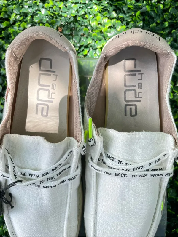 Hey Dude women’s White Slip-On Loafers - Image 3