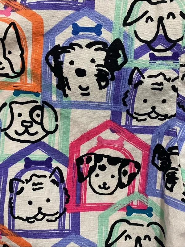 Wonder Wink Womens XS 34” Scrubs Scrub Top Cats Dogs Vet Groomer Multicolor - Image 3