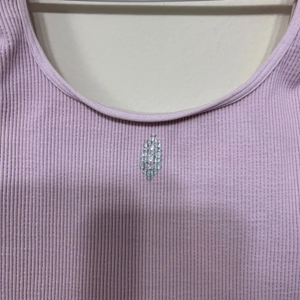 Free People Movement Lavender Ribbed Seamless Tank Small - Image 4