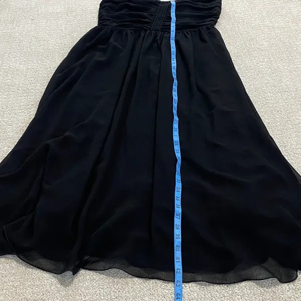Aritzia Elegant Black Midi Dress Size 8 - Image 16