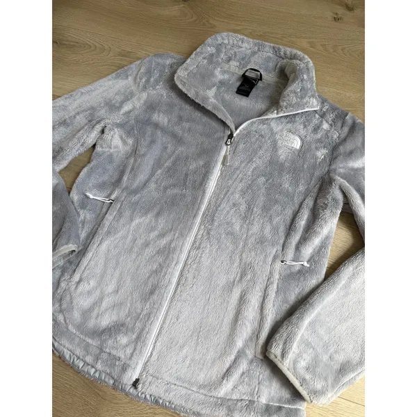EUC The North Face Women's Luxe Osito Jacket Gray soft casual size M - Image 6