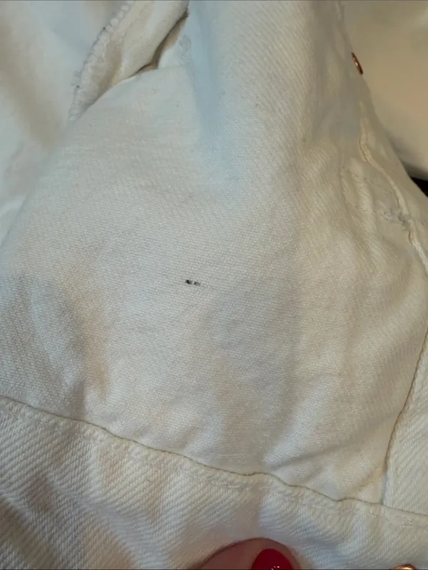 Old Navy White Denim Jacket Size Medium - C73-031 - Image 7