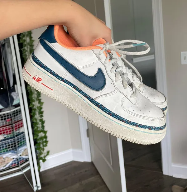 Nike 2019 Air Force 1 Low GS 'Swoosh Chain' - Image 3