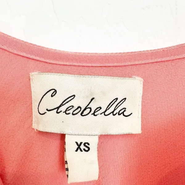 Cleobella Becket Dress Size‎ XS Coral Pink V Neck Slip Maxi Euro Summer Resort - Image 5