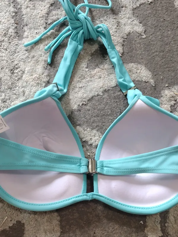 NEW Azzelia Aqua Halter Push-Up Bikini Set - Image 4