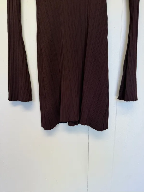 NWT BRONZE SNAKE Maven Brown Long Sleeve Mini Dress S/M Small Medium - Image 7