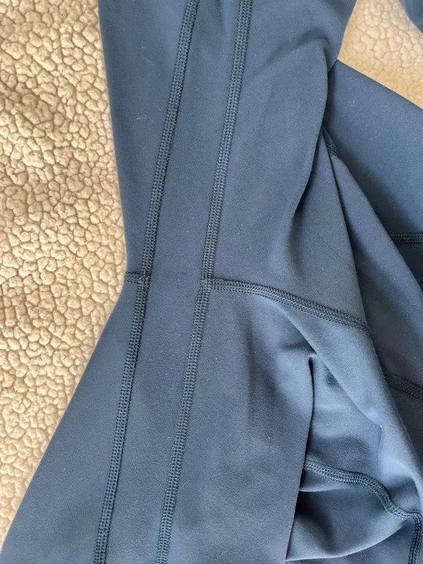 Lululemon High-rise Blue LeggingsIr With Hidden Back Pocket - Size 4 - Image 10