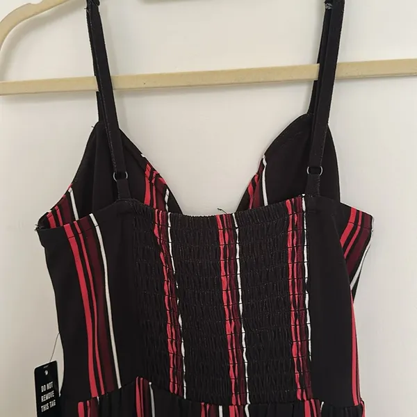 NWT Striped Black Jumpsuit - Image 4