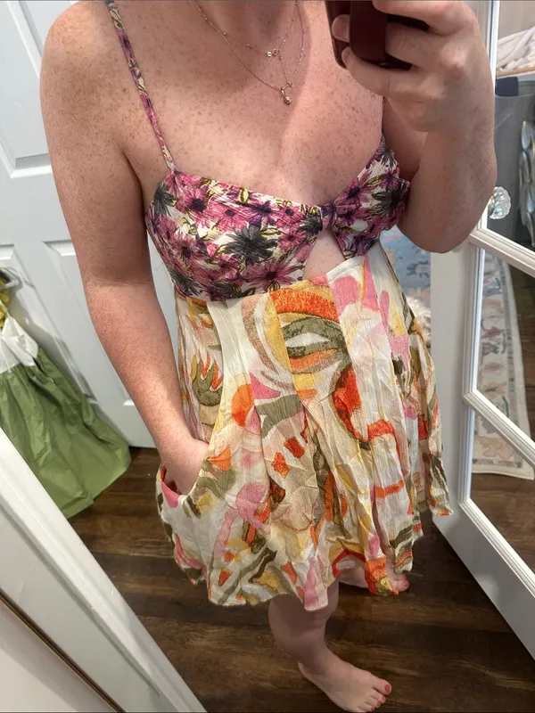 Free People Rows of Flowers Shorts Romper - Image 5