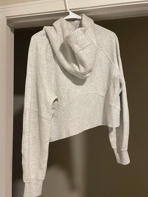 Lululemon Heather Grey Scuba Hoodie - Image 4