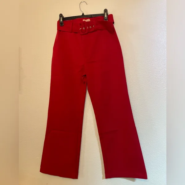 Set of 2 Show Me Your Mumu NWT Red Major Blazer Jacket & Dj Cropped Pants Size S - Image 11