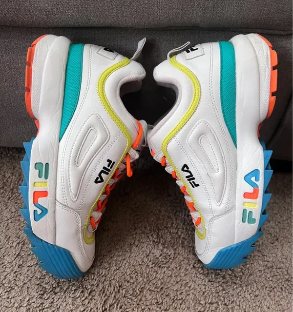 FILA Disruptor II Neon Chunky Sneakers - Image 4