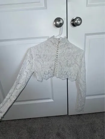 Bridal Bolero White - Image 3