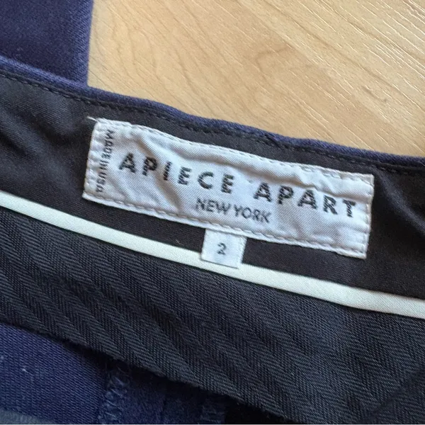 APIECE APART Navy Camilla Trouser Pants‎ Size 2 - Image 4