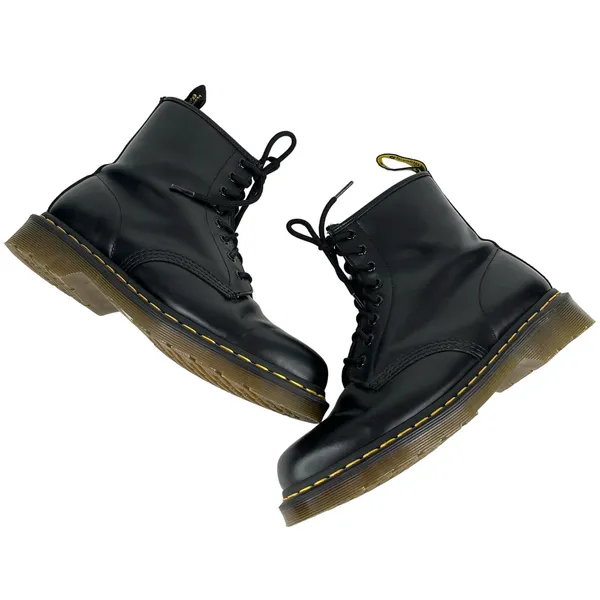 Dr. Martens 1460 Smooth Leather Black Lace Up Boots EU41 W9 M8 UK7 - Image 7