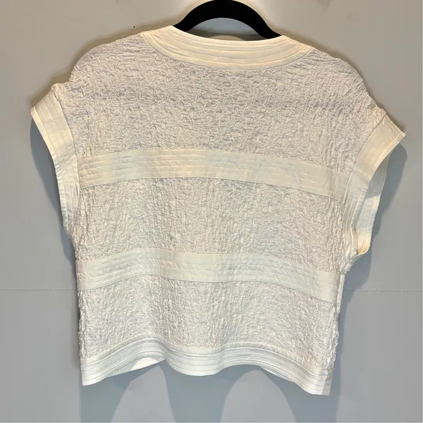 Current Air Cream Textured Open Front Bolero - size Medium - Image 3