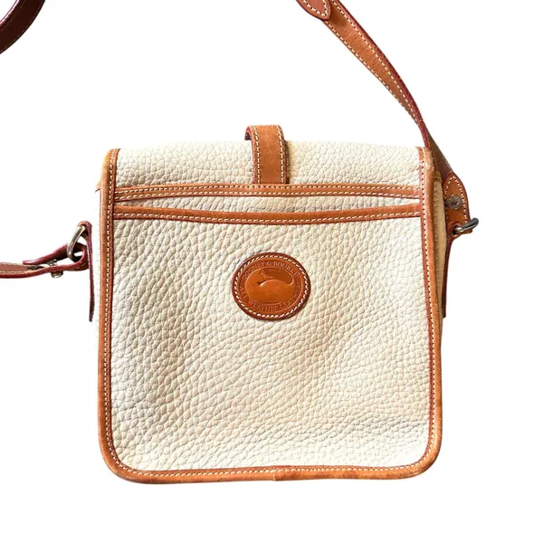 DOONEY & BOURKE Vintage Essex Crossbody Pebbled‎ Cream - Image 3