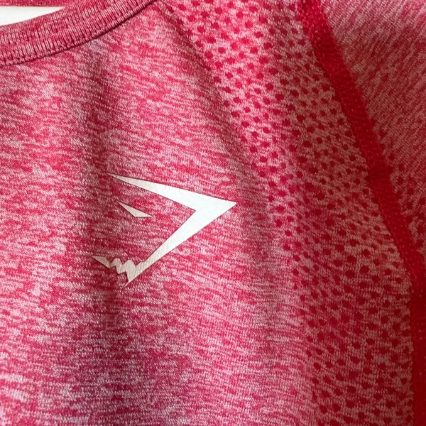 GYMSHARK Vital Seamless Long Sleeve Crop Top Preloved Medium - Image 3