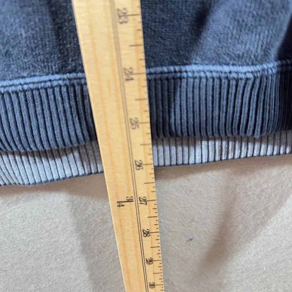 445‎ | Tommy Bahama Blue 1/4 Zip Pullover Crop Boxy Sweatshirt Women's L/XL - Image 6
