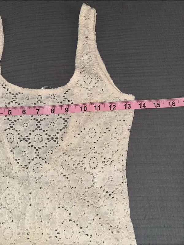 Zara Cream Lace One-Piece Bodysuit - Image 6